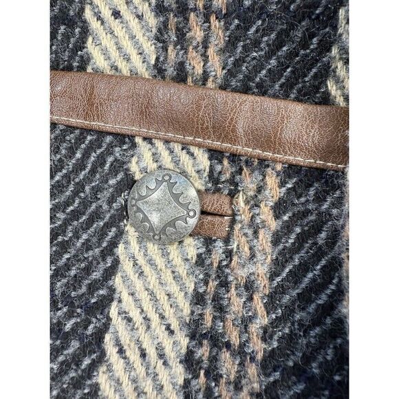 Double D Ranch Wool Western Jacket Judge Roy Bean Tweed Elbow Patches 2X READ - Picture 11 of 16